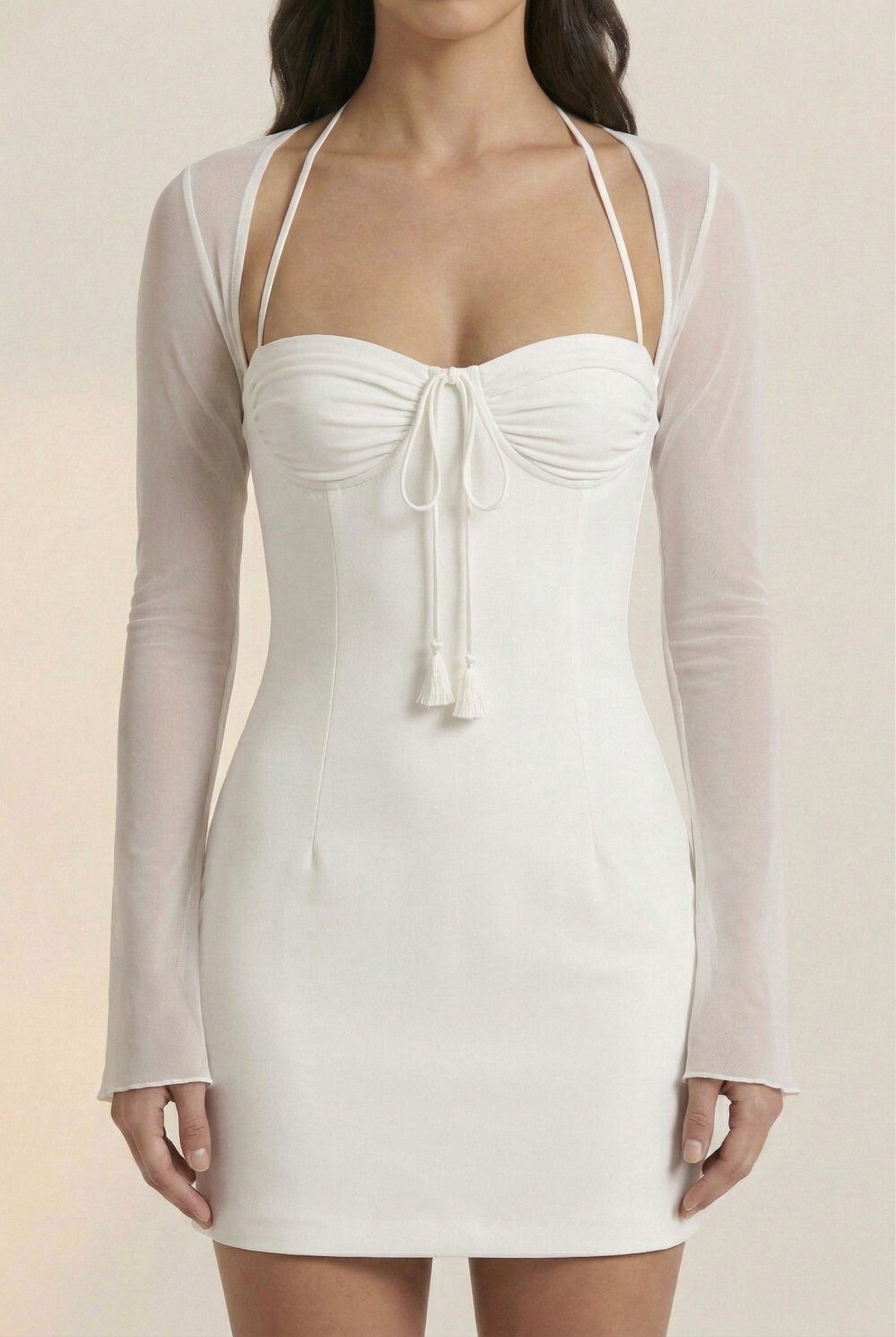 Lisbeth Halter Neck Mini Dress