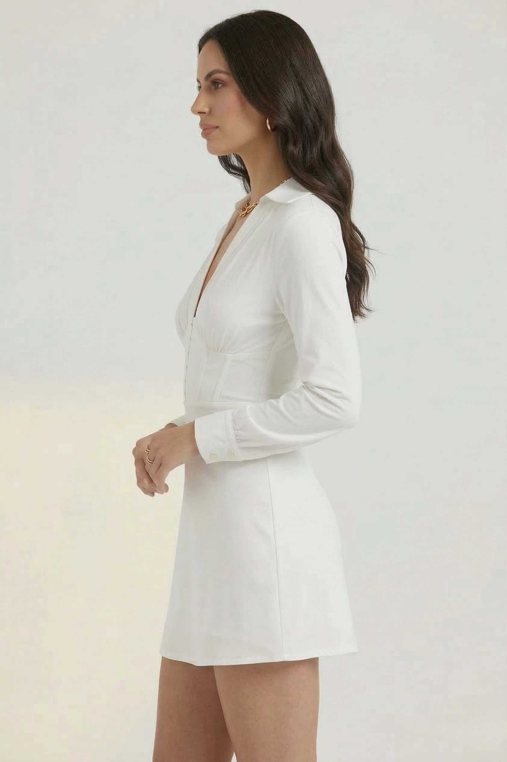 Sabrina Corseted Shirt Dress