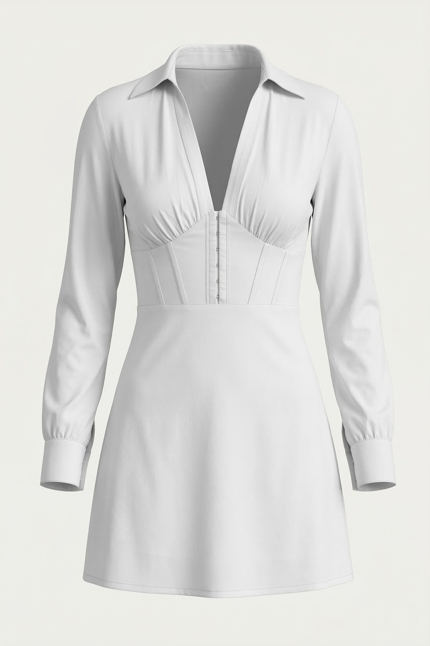 Sabrina Corseted Shirt Dress