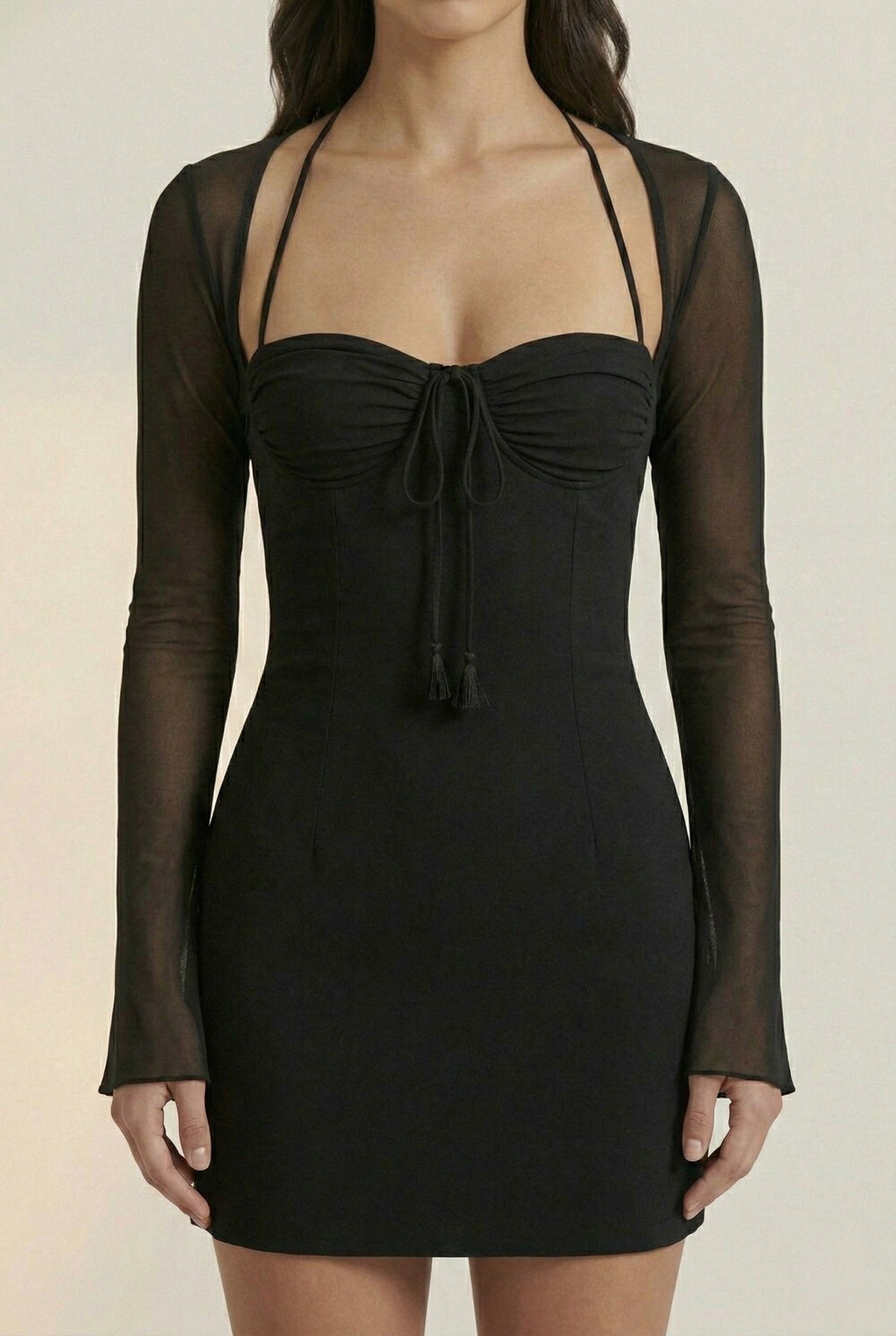 Lisbeth Halter Neck Mini Dress