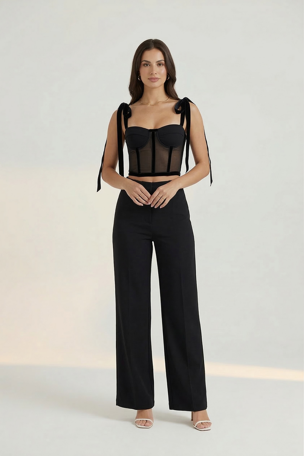 VIvien Sheer Corset Top