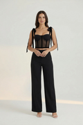 VIvien Sheer Corset Top