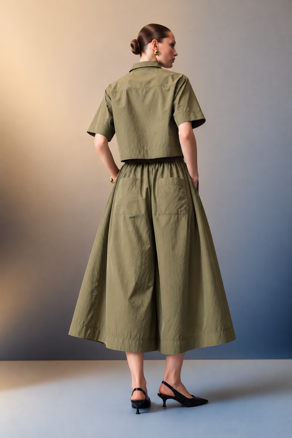 Aspen Cotton Shirt & Culotte Co-ord Set
