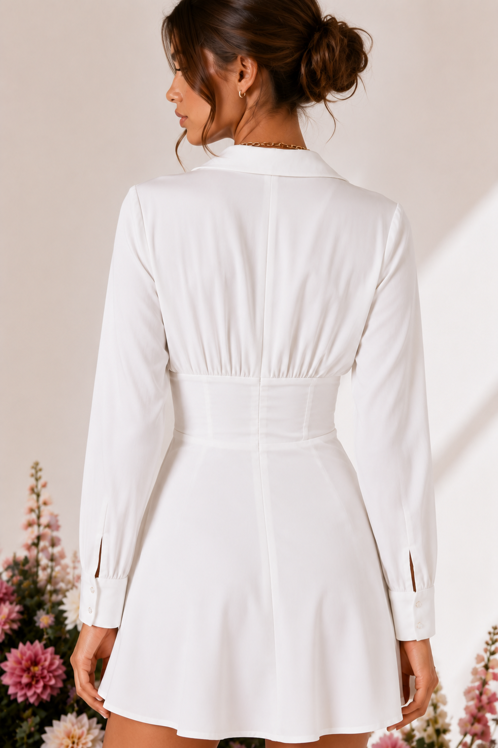 Sabrina Corseted Shirt Dress