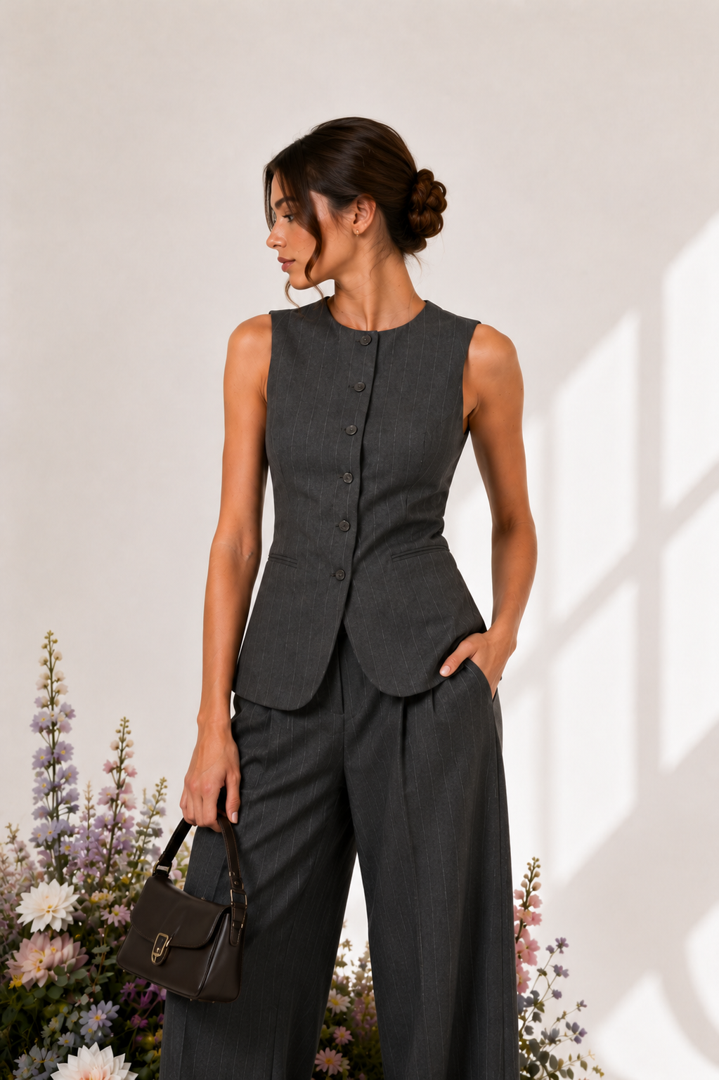 Darius Pinstriped Waistcoat