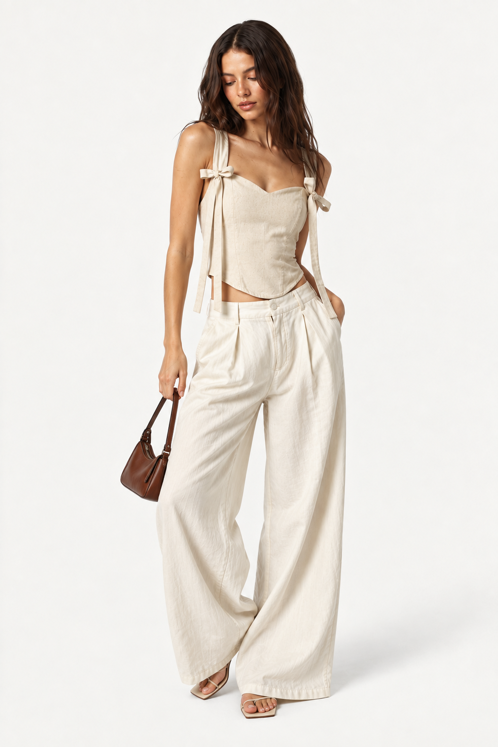 Liora Cotton Twill Corset Top