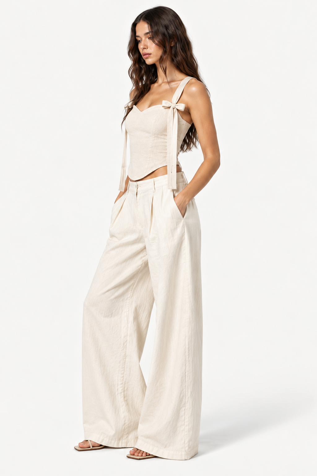 Liora Cotton Twill Corset Top