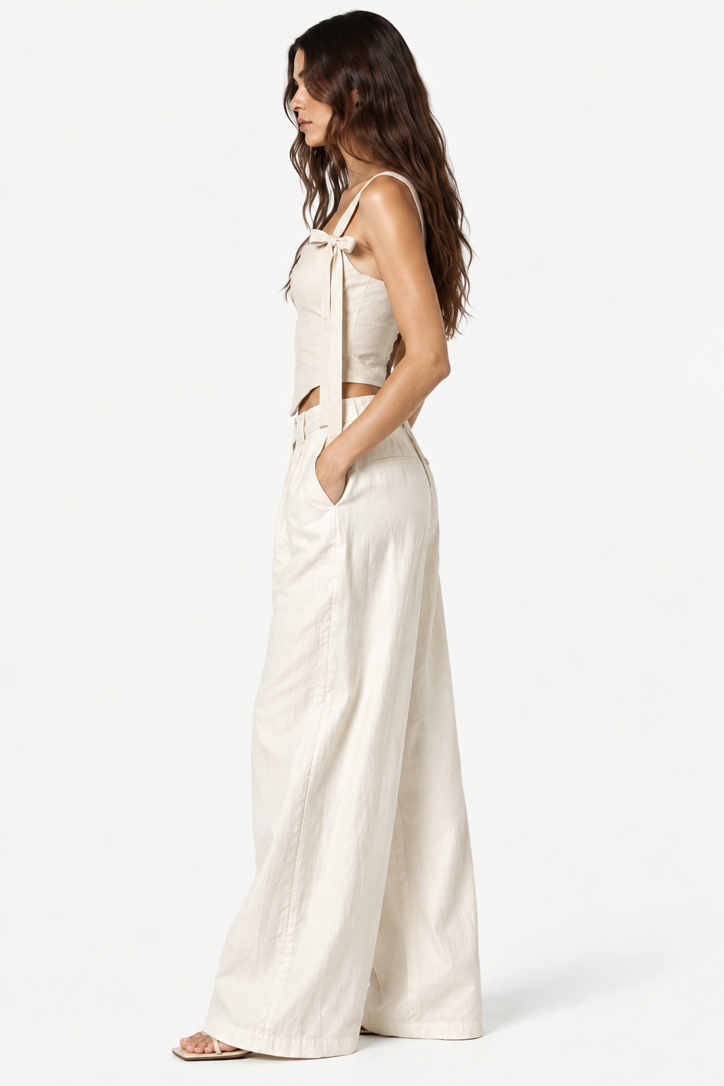 Liora Cotton Twill Corset Top