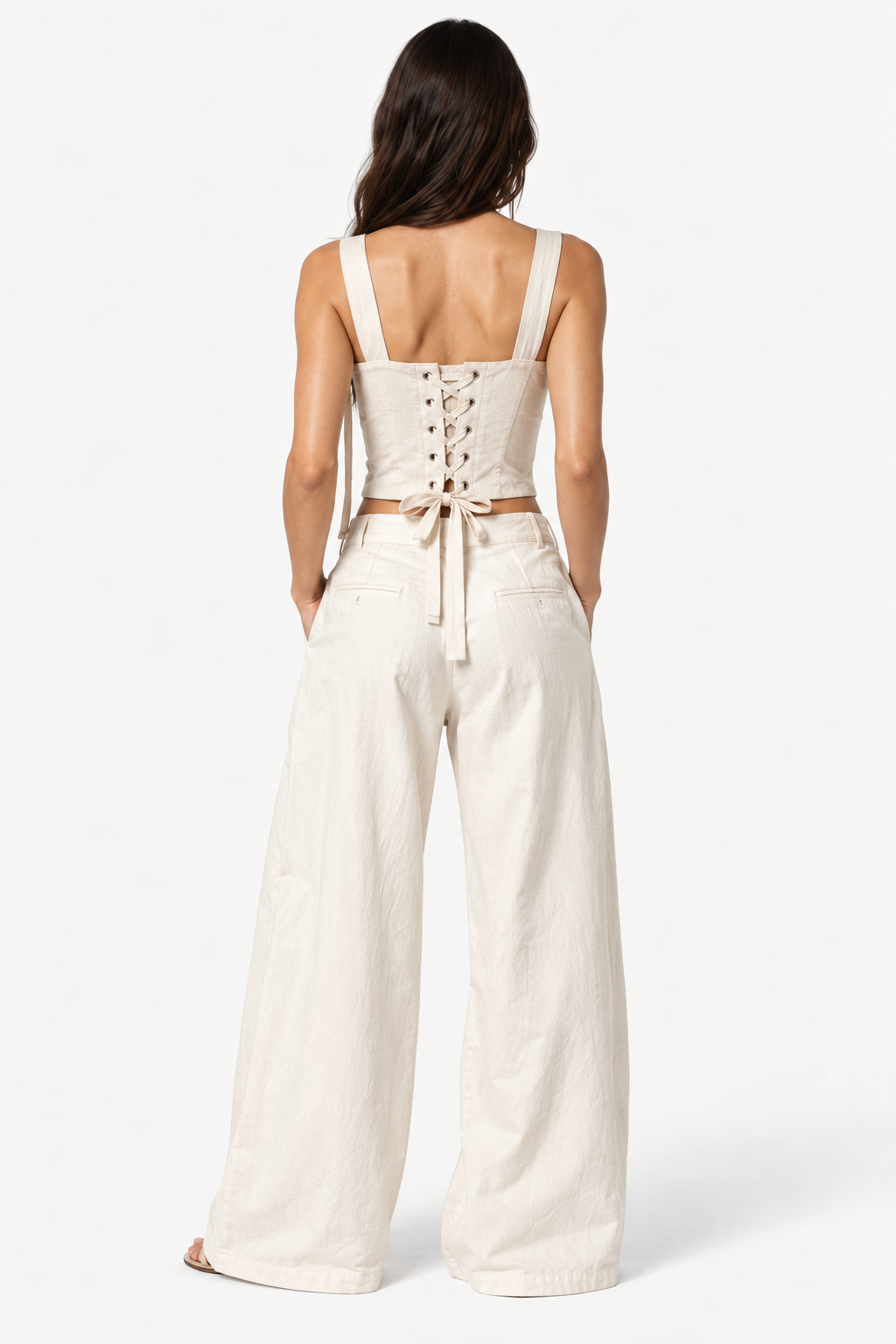 Liora Cotton Twill Corset Top