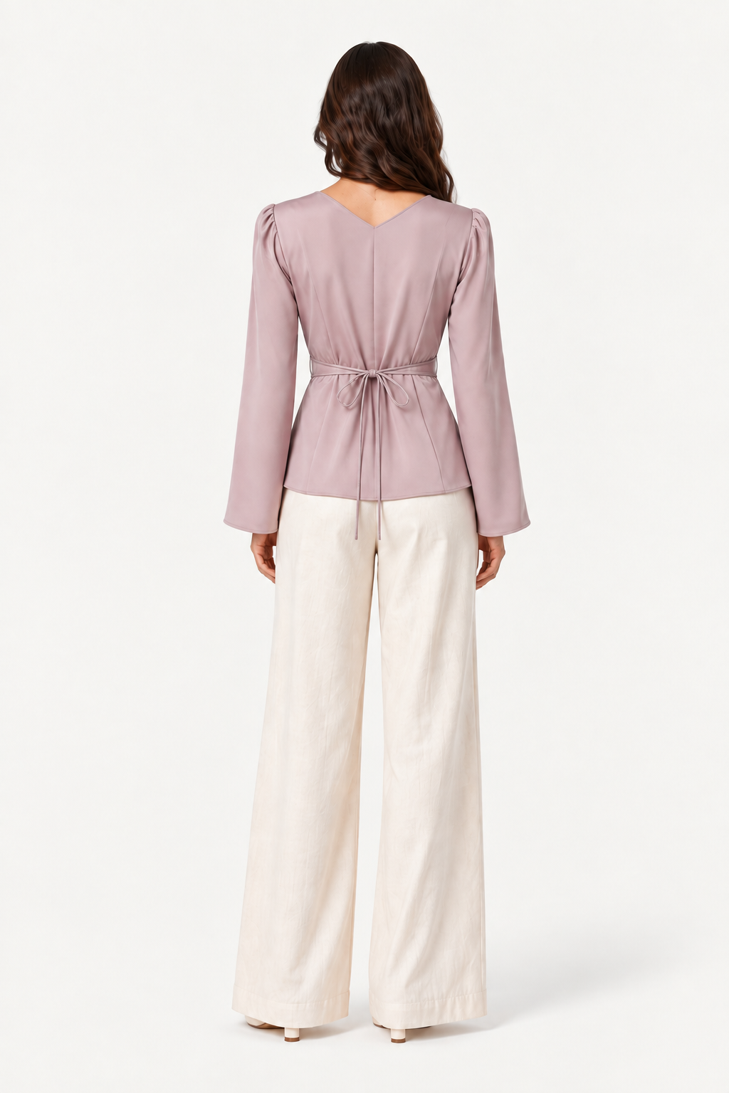 Amelie Satin Bow Top