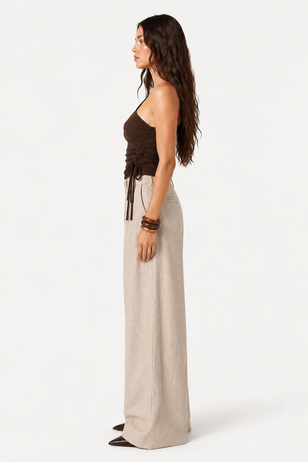 Sienna Ruched One-Shoulder Top