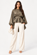Aveline Sculpted Satin Top