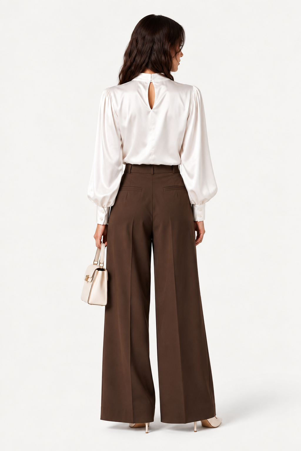 Celeste Satin Bow Shirt