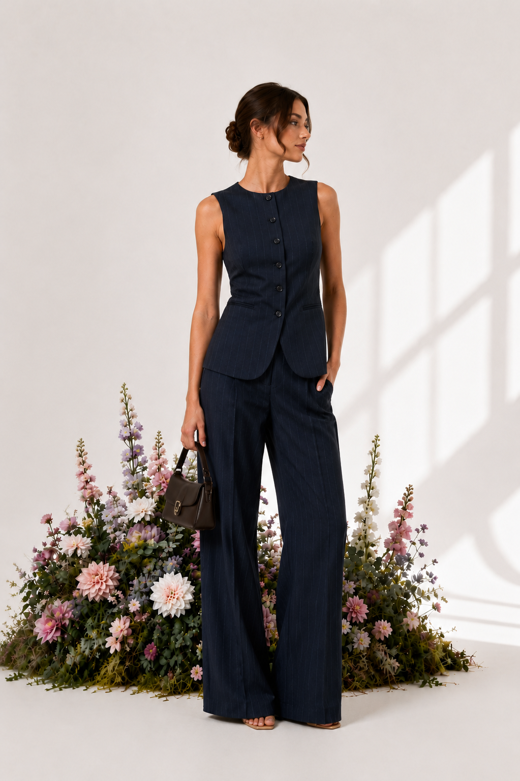 Darius Pinstriped Waistcoat
