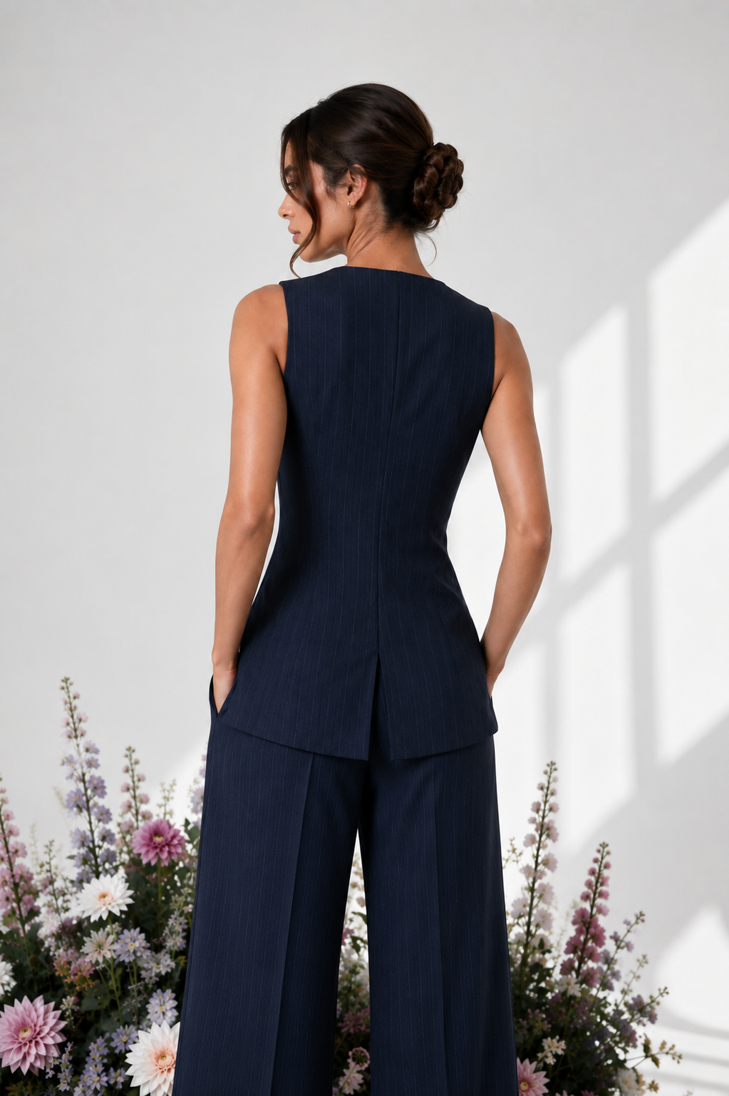 Darius Pinstriped Waistcoat