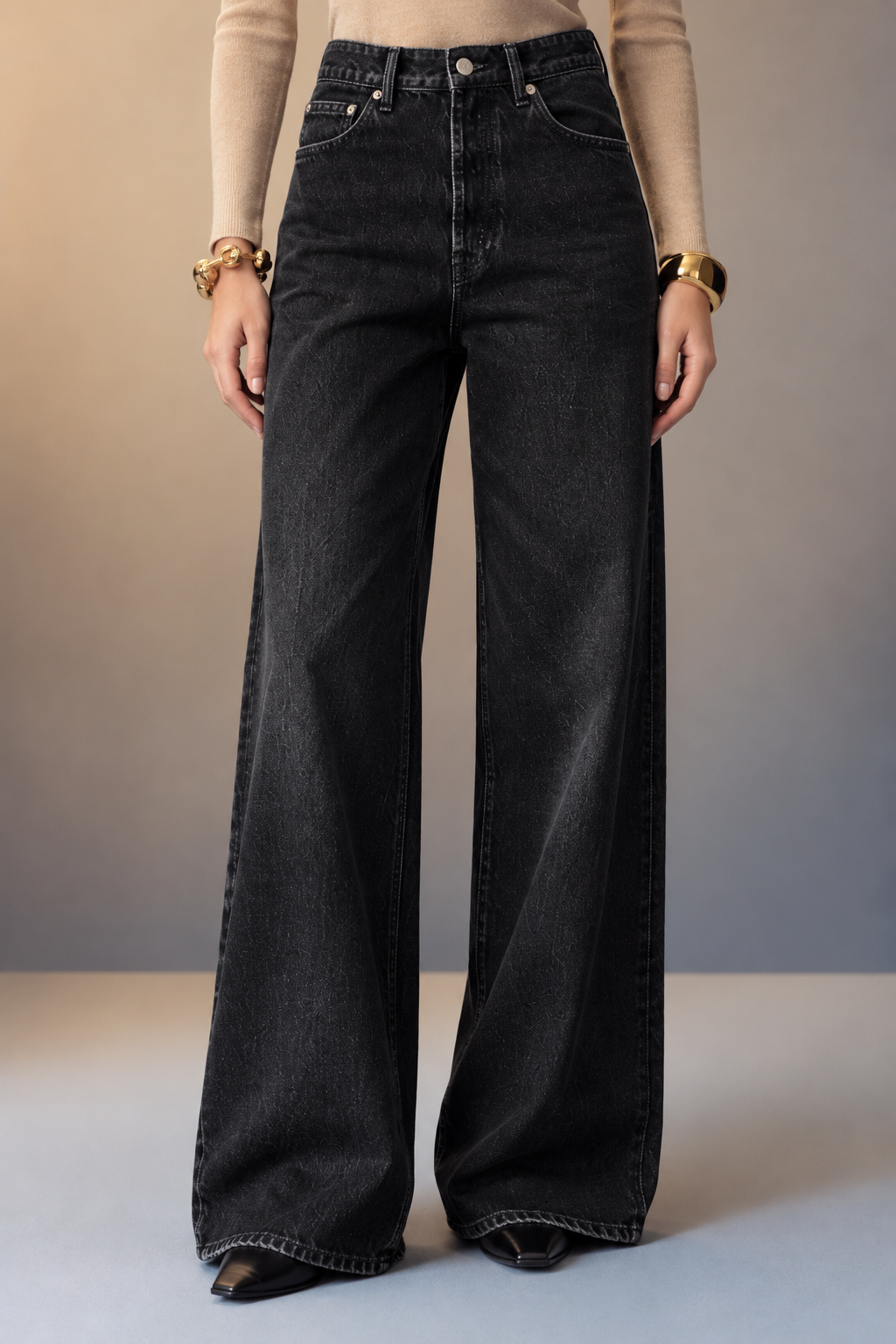 Beatrix Wide Leg Denim Jeans