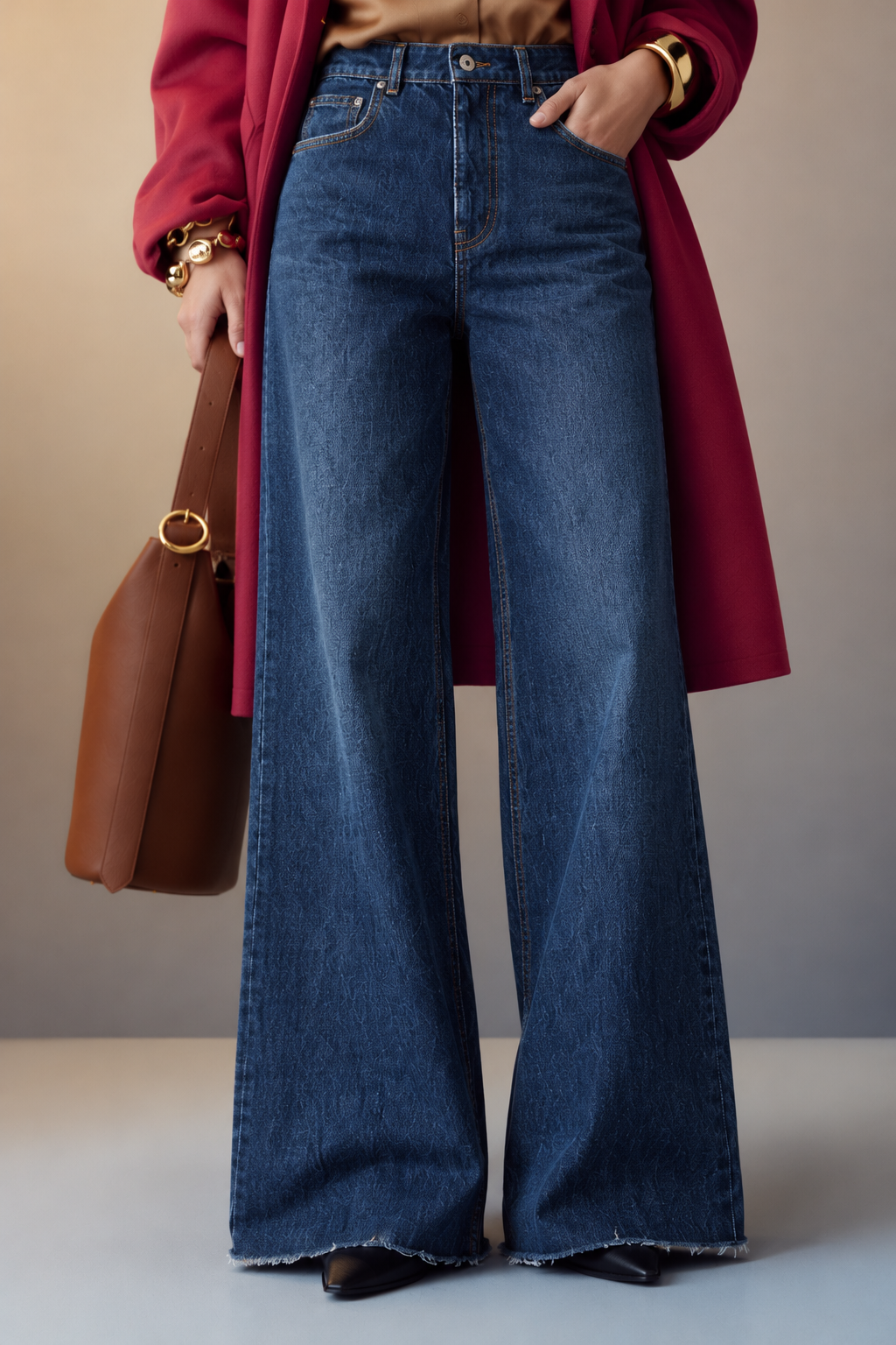 Beatrix Wide Leg Denim Jeans