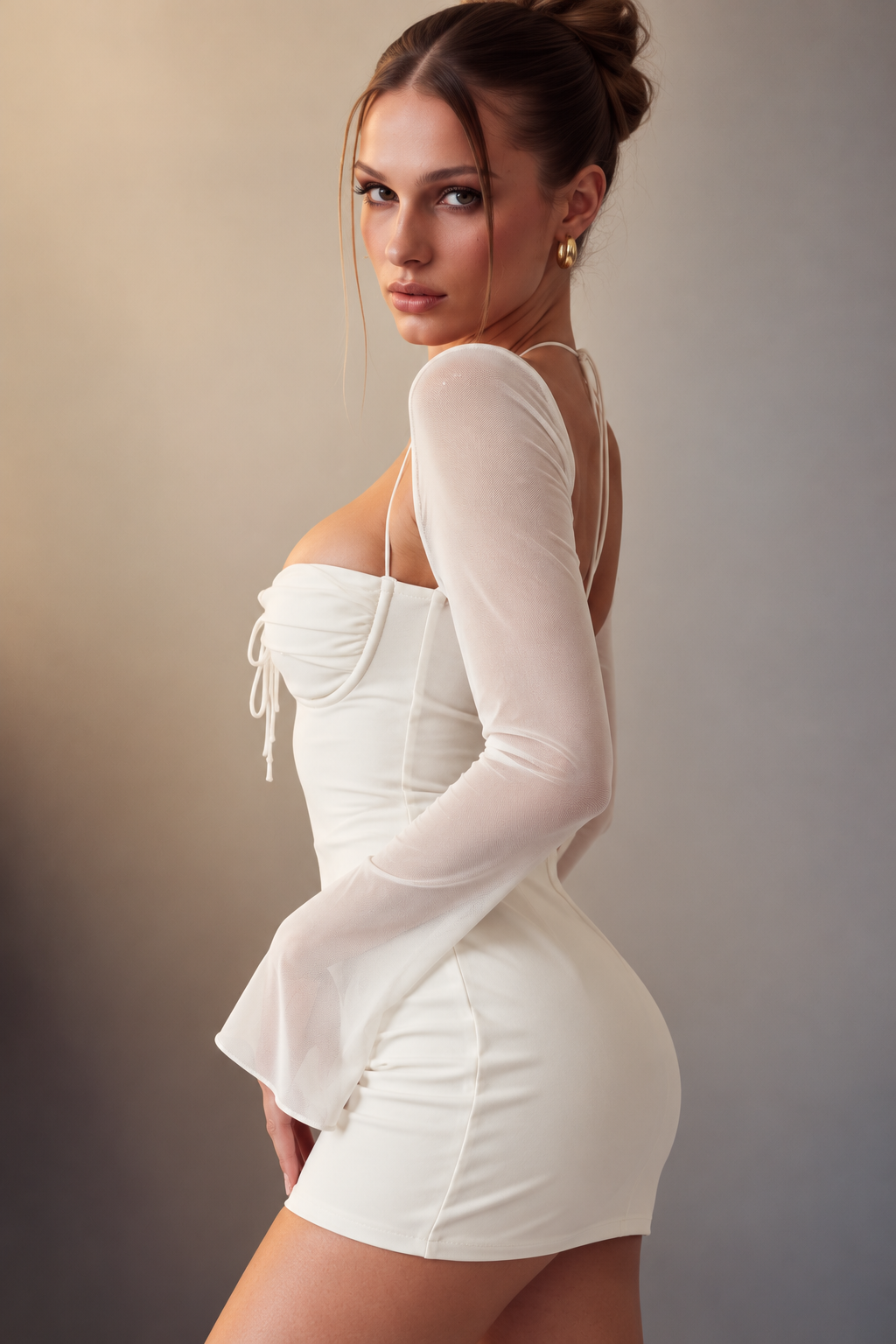 Lisbeth Halter Neck Mini Dress