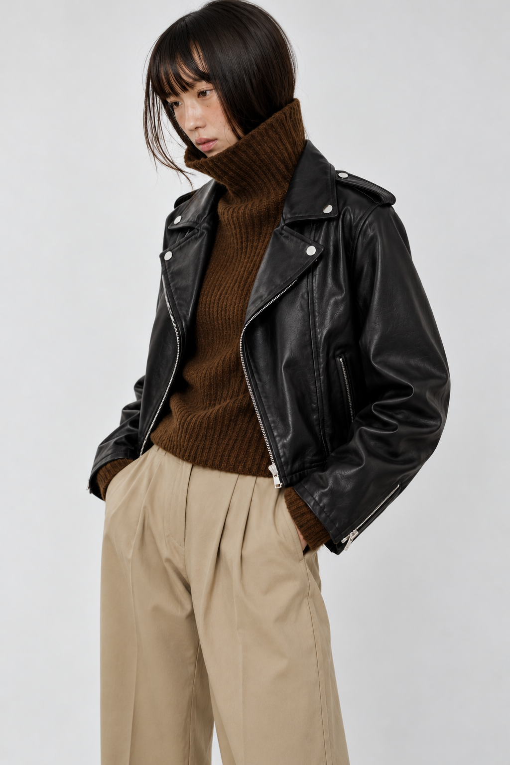 NÉVÉ Moto Leather Jacket