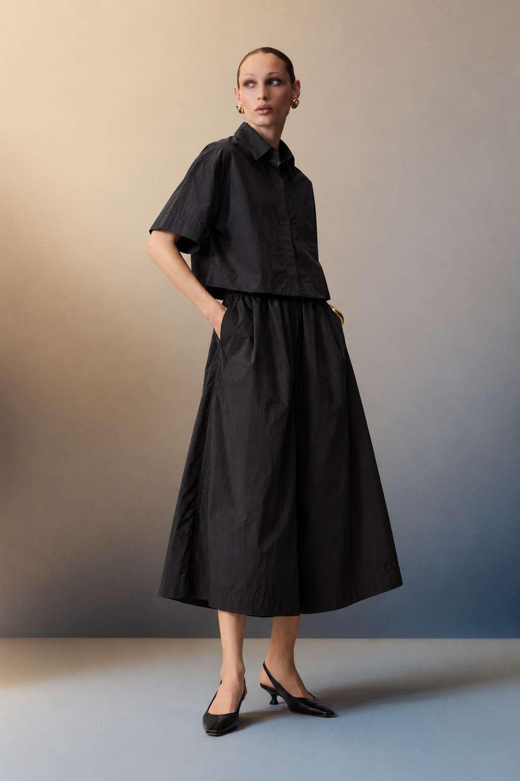 Aspen Cotton Shirt & Culotte Co-ord Set