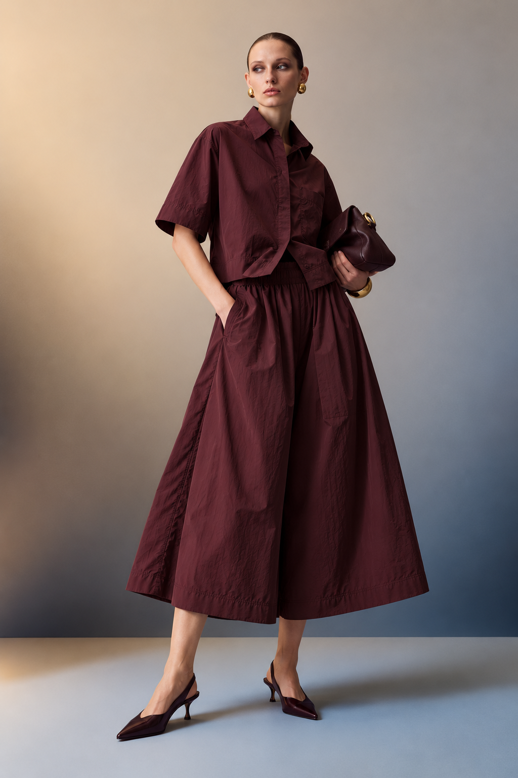 Aspen Cotton Shirt & Culotte Co-ord Set