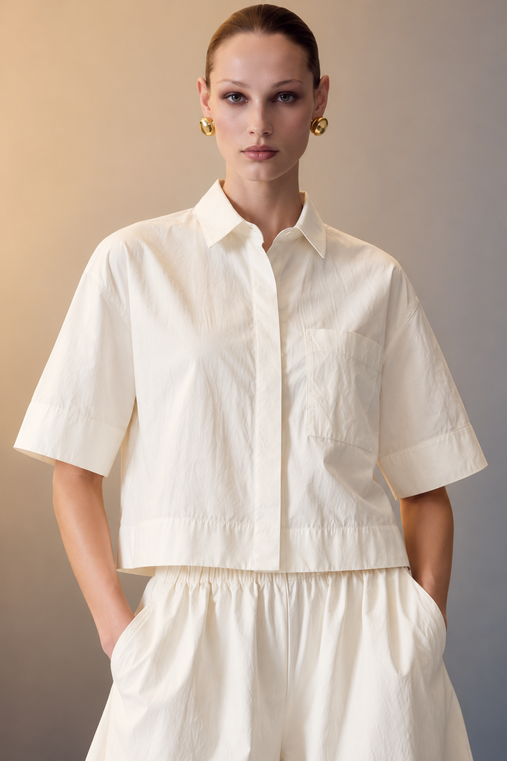 Aspen Cotton Shirt & Culotte Co-ord Set