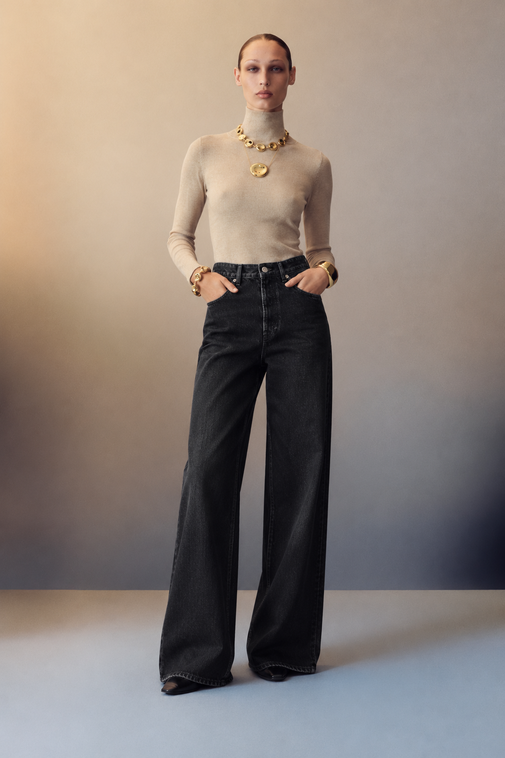 Beatrix Wide Leg Denim Jeans