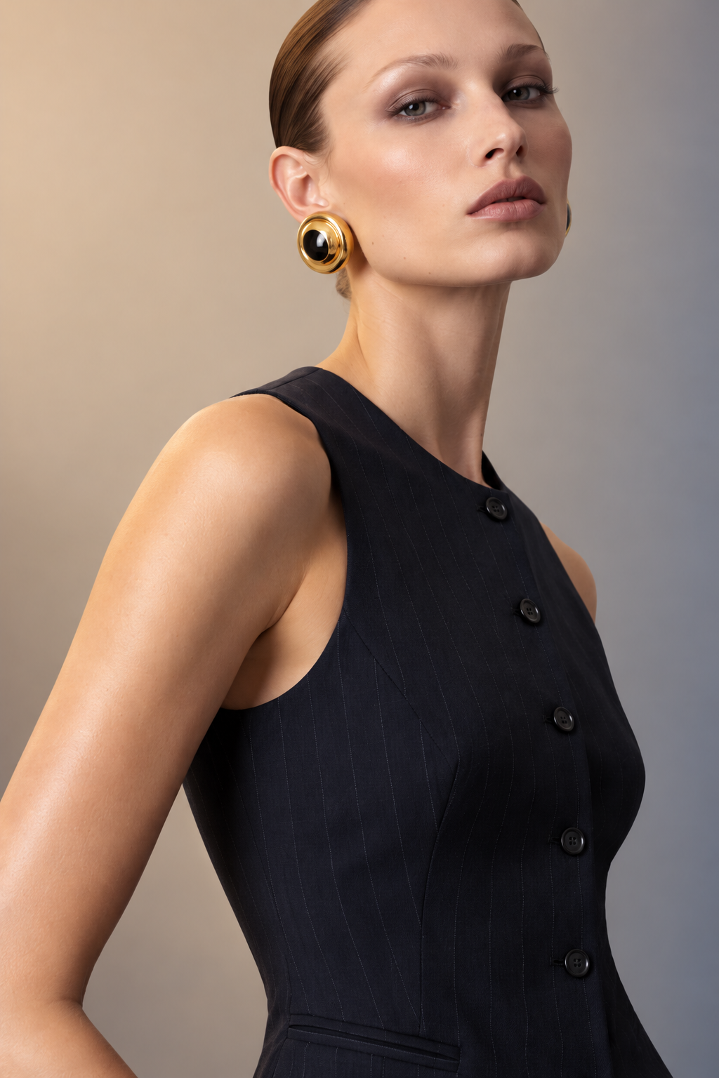 Darius Pinstriped Tailored Waistcoat