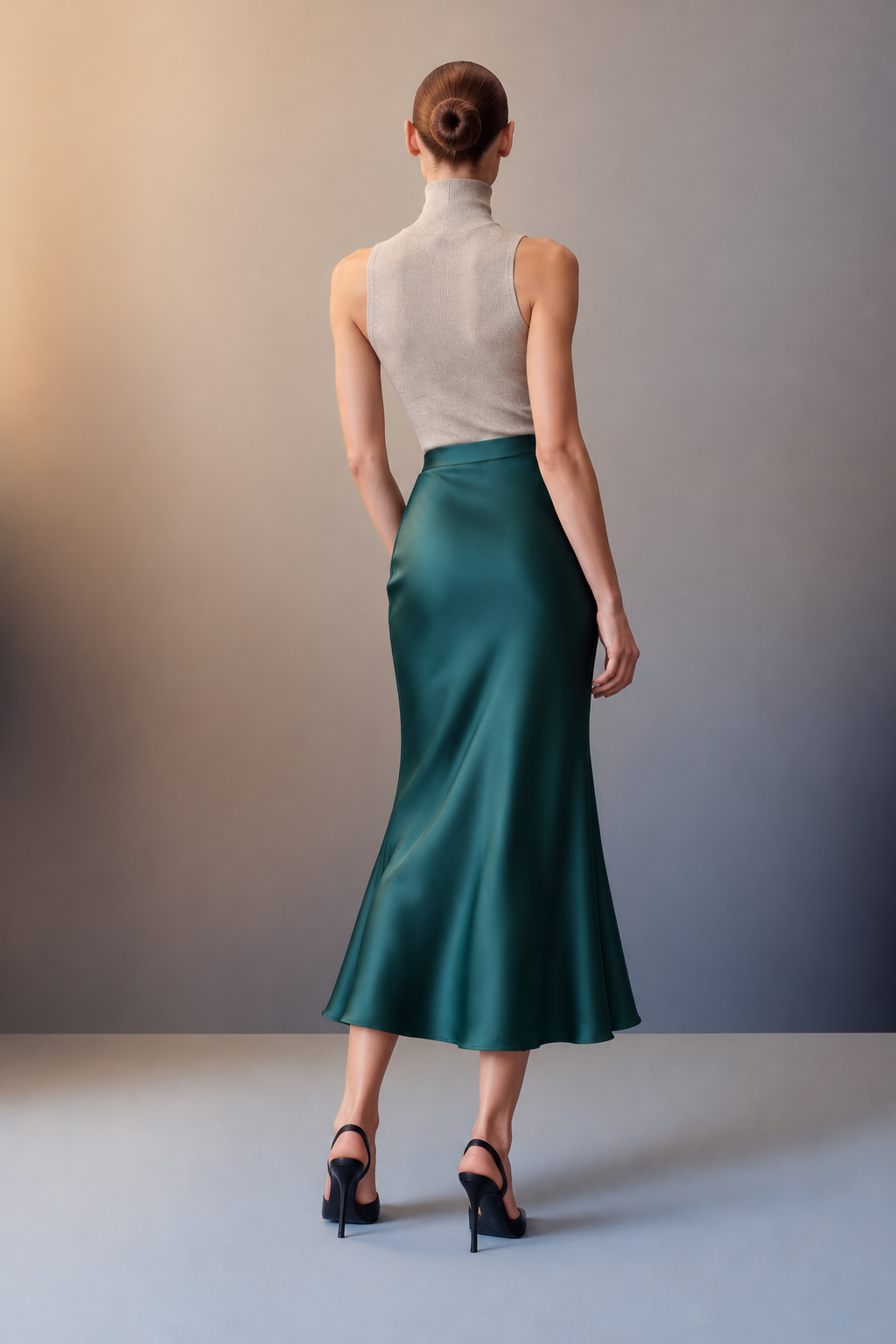 Luna Satin Maxi Skirt