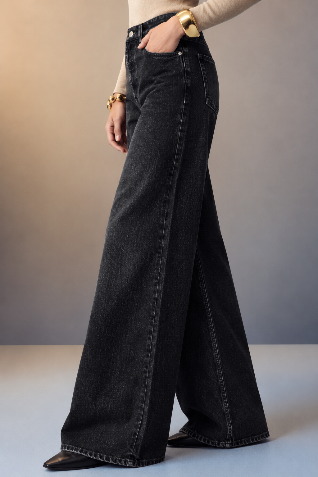 Beatrix Wide Leg Denim Jeans