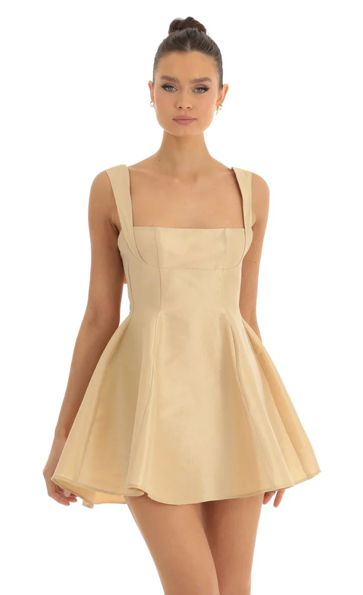 Amara Backless Bow Dress