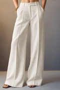 Oasis High-Waisted Wide-Leg Trousers