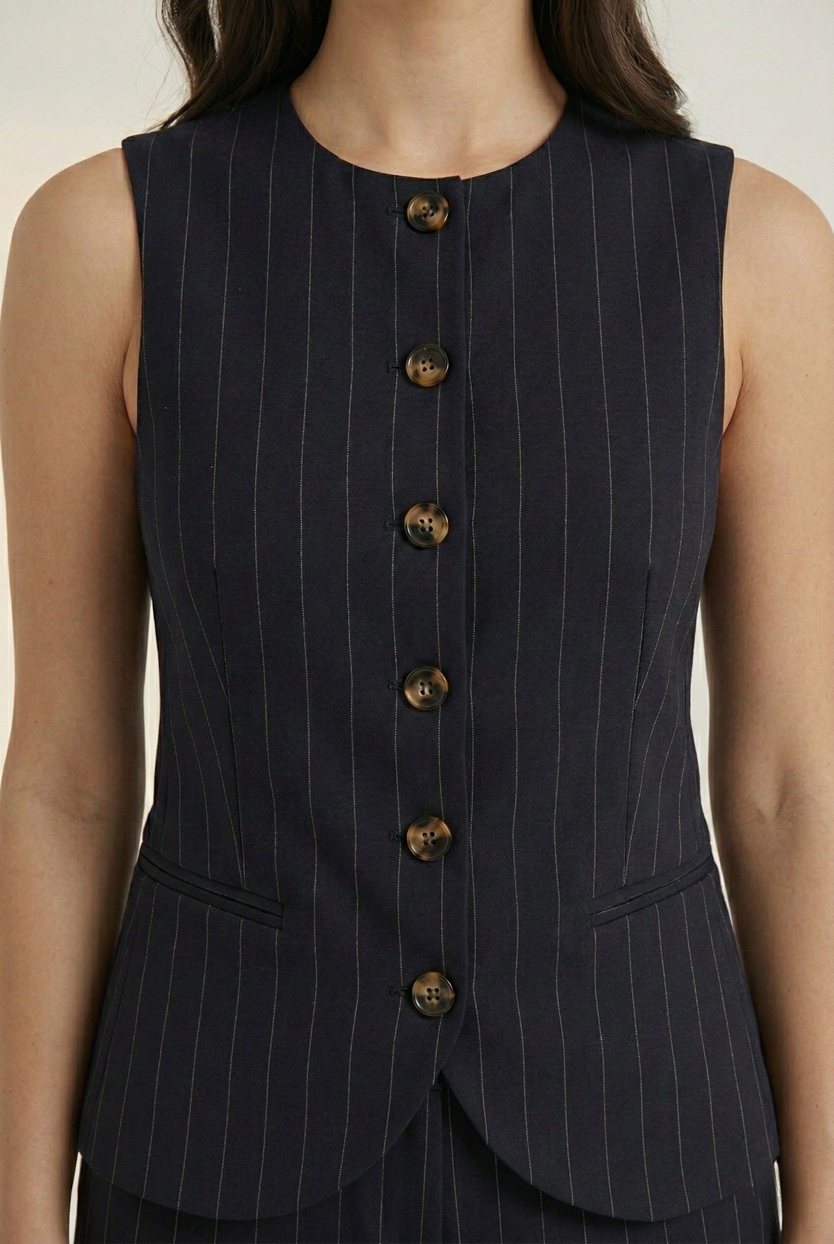 Darius Pinstriped Waistcoat