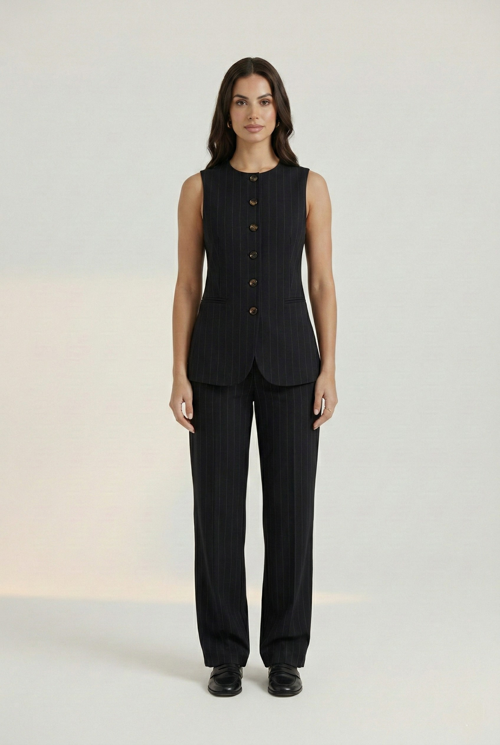 Darius Pinstriped Waistcoat