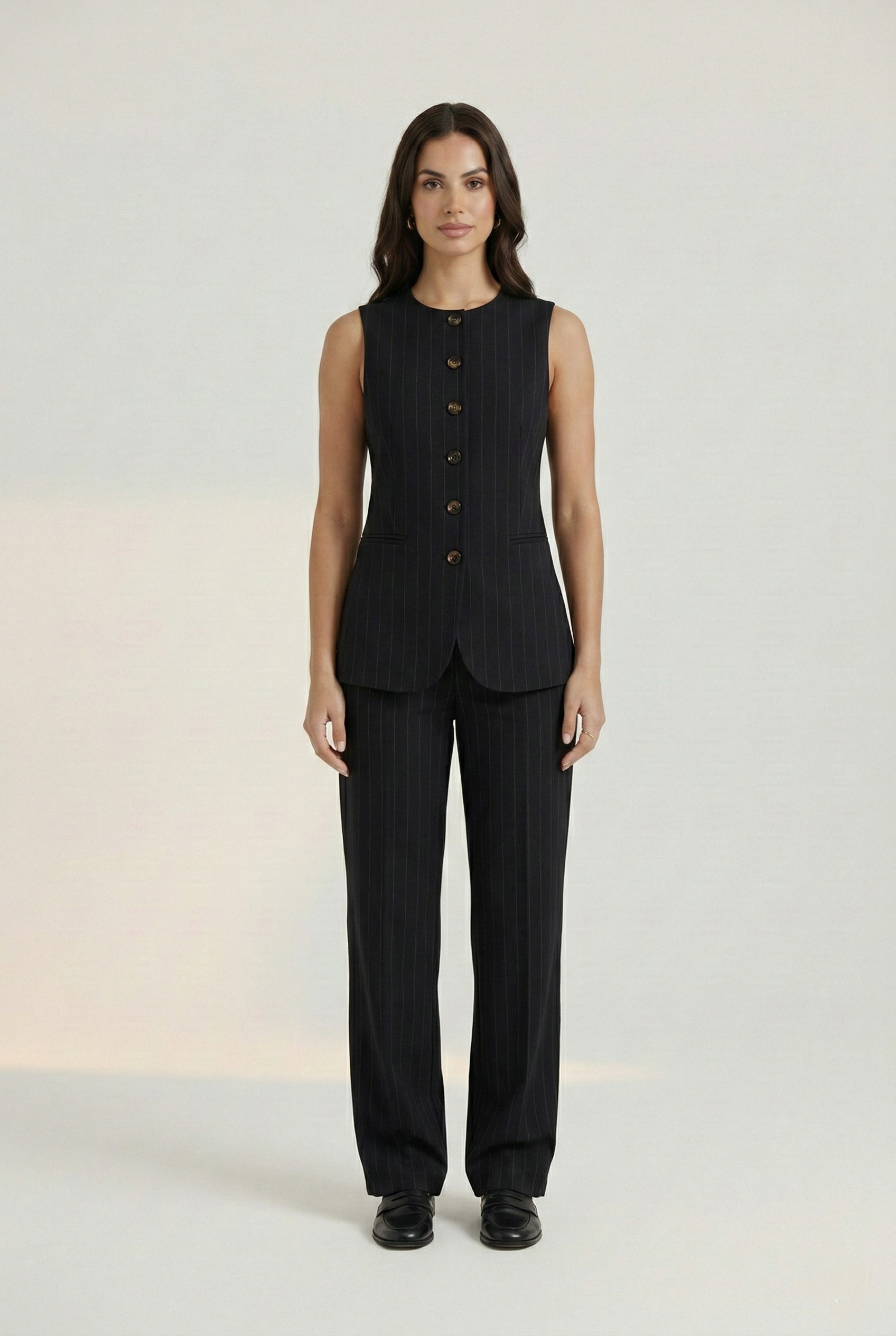 Darius Pinstriped Waistcoat