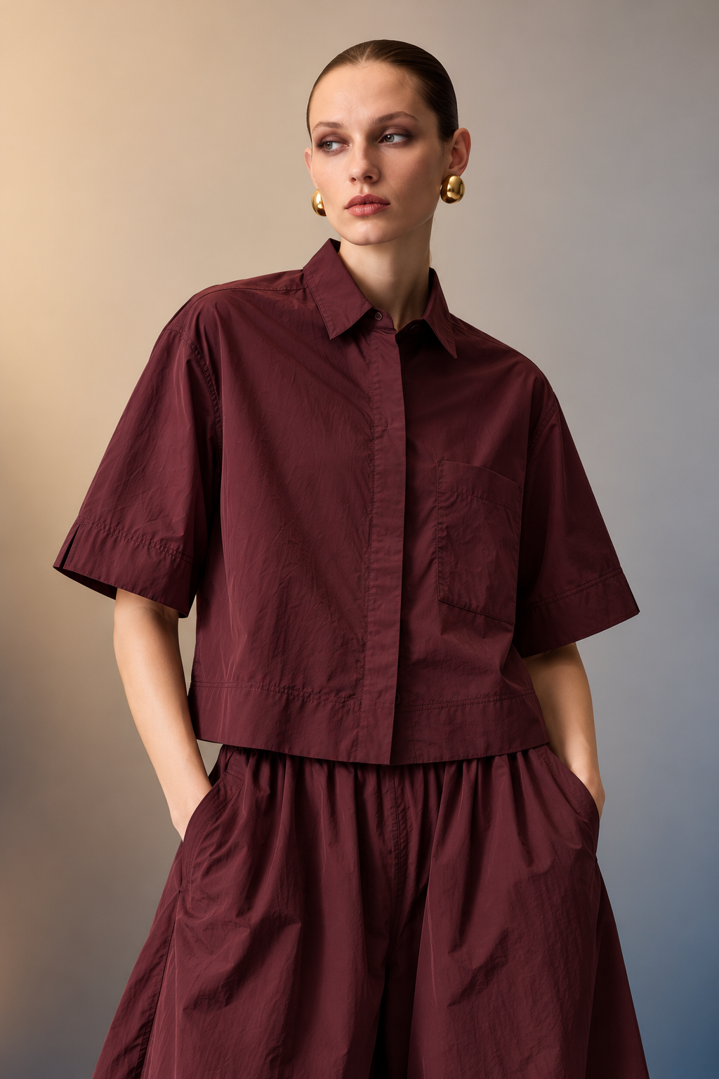 Aspen Cotton Shirt & Culotte Co-ord Set