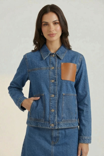 Sandstone Blue Shacket Denim