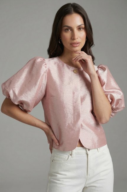 Quartz Balloon Blouse Blush