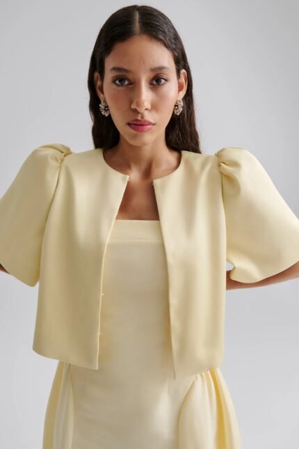 Quartz Balloon Blouse Lemon